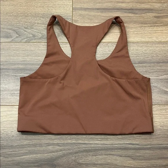 Girlfriend Collective Paloma Bra Sports Bra in Brown Size XL - Picture 4 of 6